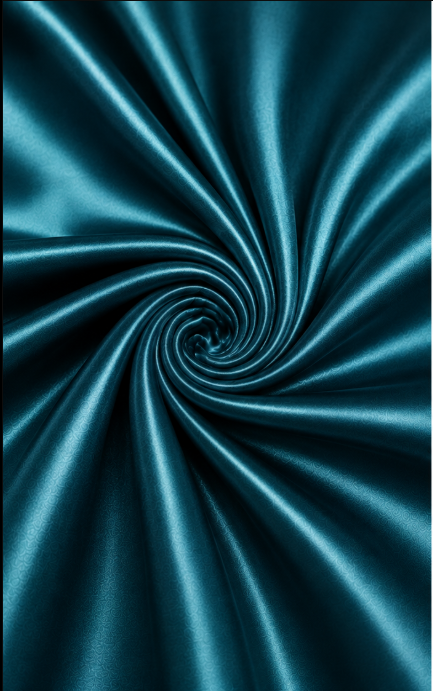 Dark Turquoise Silk Satin